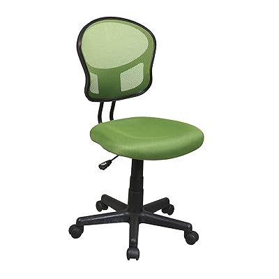 Amazon Mesh Armless Desk Chair OSP Home Furnishings Green