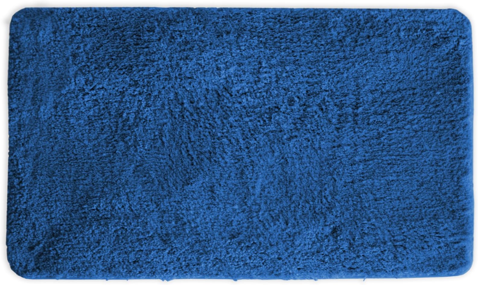Mary Bathroom Rug, Luxury Soft Plush Shaggy Thick Fluffy Microfiber Bath Mat, Non-Slip Rubber Back, Floor Mat Water Absorbent 18x30 Inch Navy