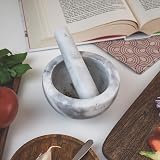 Silk Route Spice Company Solid Marble Mortar and Pestle view 7