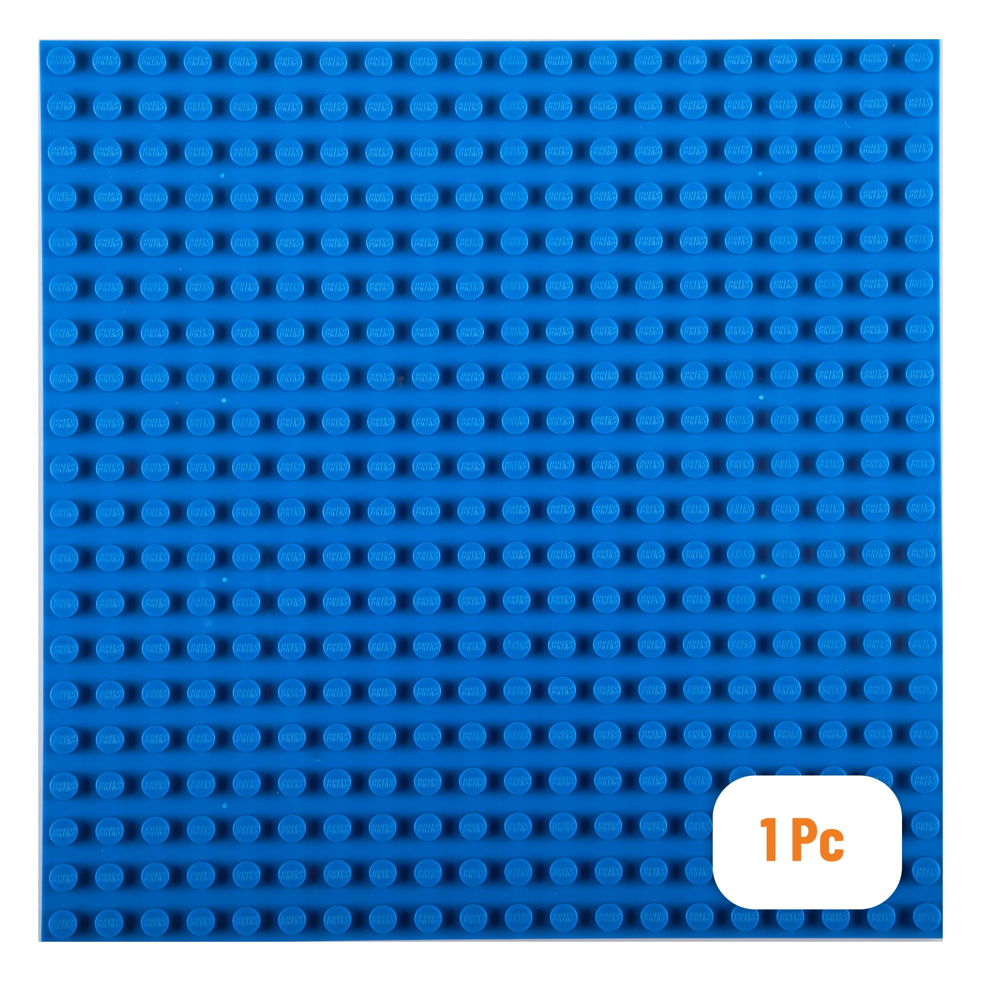 Strictly Briks Premium Blue Stackable Base Plate - 16.25" x 13.75" Baseplate - Compatible with All Major Large Size Brands- Large Pegs Only