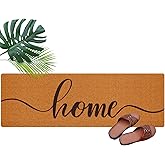 Ninehaoou Long Doormat 48''x16'' Front Door Mat for Entrance Inside Outdoor Large Decorative Door Rug Welcome Mat for Outside Home Entry(Home,Yellow)
