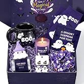 Boo Basket Stuffers for Women, Halloween Gifts for Women | Cute Boo Basket for Teens Girls Her Sister Friend with Halloween Spooky Mug