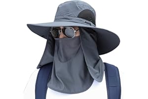 KAICAILA Sun Hat Unisex Face Coverage Shield Neck Flap Cap Garden Lawn Work Sports Hiking Fishing Hats