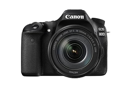 Canon EOS 80D - Cámara réflex digital de 24.2 MP (pantalla táctil ...