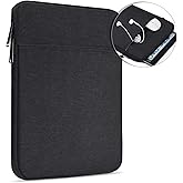 13 inch Laptop Sleeve Case for 2025 2024 Microsoft Surface Laptop7 Copilot+ PC 13.8" & 13.5" Surface Laptop 6/5/4, Water-Resistant Shockproof Tablet Bag Cover w/Accessory Pocket -Black