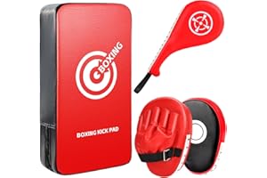 YORWHIN Punching Mitts Kick Pack Set, Boxing Pads Curved Focus Punching Mitts Kickboxing Striking Target Pads for Kids Men Women, Martial Arts Training Equipment for Boxing Taekwondo Karate Muay Thai