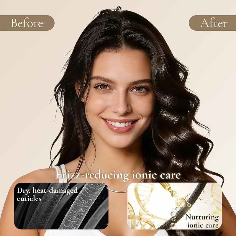 All-in-One Hot Air Styler, Asciugacapelli Professionale Rapido, Anti-Crespo, Styler ad Aria Calda con Tecnologia a Ioni Negativi, Strumento per Styling dei Capelli Alta Velocità, QR-8820