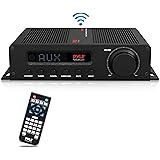 Wireless Bluetooth Home Audio Amplifier - 100W 5 Channel Home Theater Power Stereo Receiver, Surround Sound w/ HDMI, AUX, FM