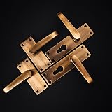 Designer Levers Victorian Straight Lever Door Handles Antique Brass 1 Pair view 5