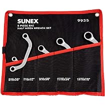 Metric 12-Point Half Moon Wrench Set – 8mm To 22mm, Box End, For Engine & Tight-Access Repairs