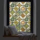 dktie Window Film Non Adhesive Privacy 44.5x200cm Stained Glass UV Blocking view 1