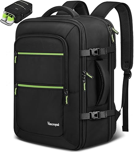 Vancropak 35L Traveling Backpack, Airplane Approved Travel Carry on Bag