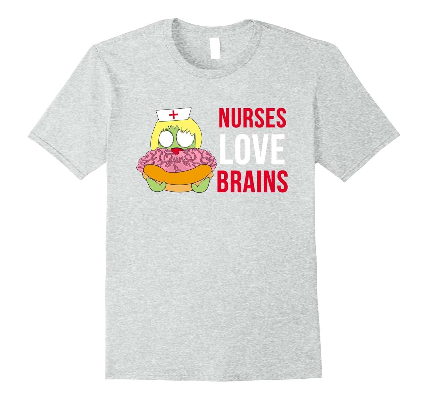 Nurses Love Brains Funny Halloween Costume T-Shirts-ANZ