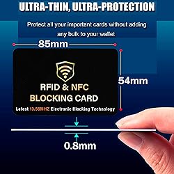SaiTech IT 2 Pack RFID Blocking Card, One Card