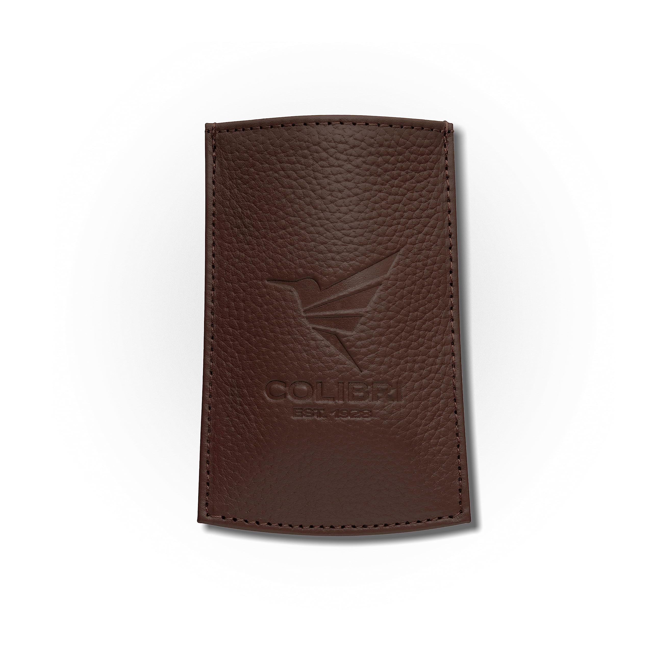 Colibri - Genuine Leather Lighter Case for Colibri Lighters and Cigar Cutters - Large -Slim Leather Holder - Protective Storage Pouch for Smoking Accessories - with Practical Pull Tab
