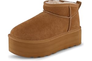 CUSHIONAIRE Women's Hippy Genuine Suede pull on platform boot +Memory Foam