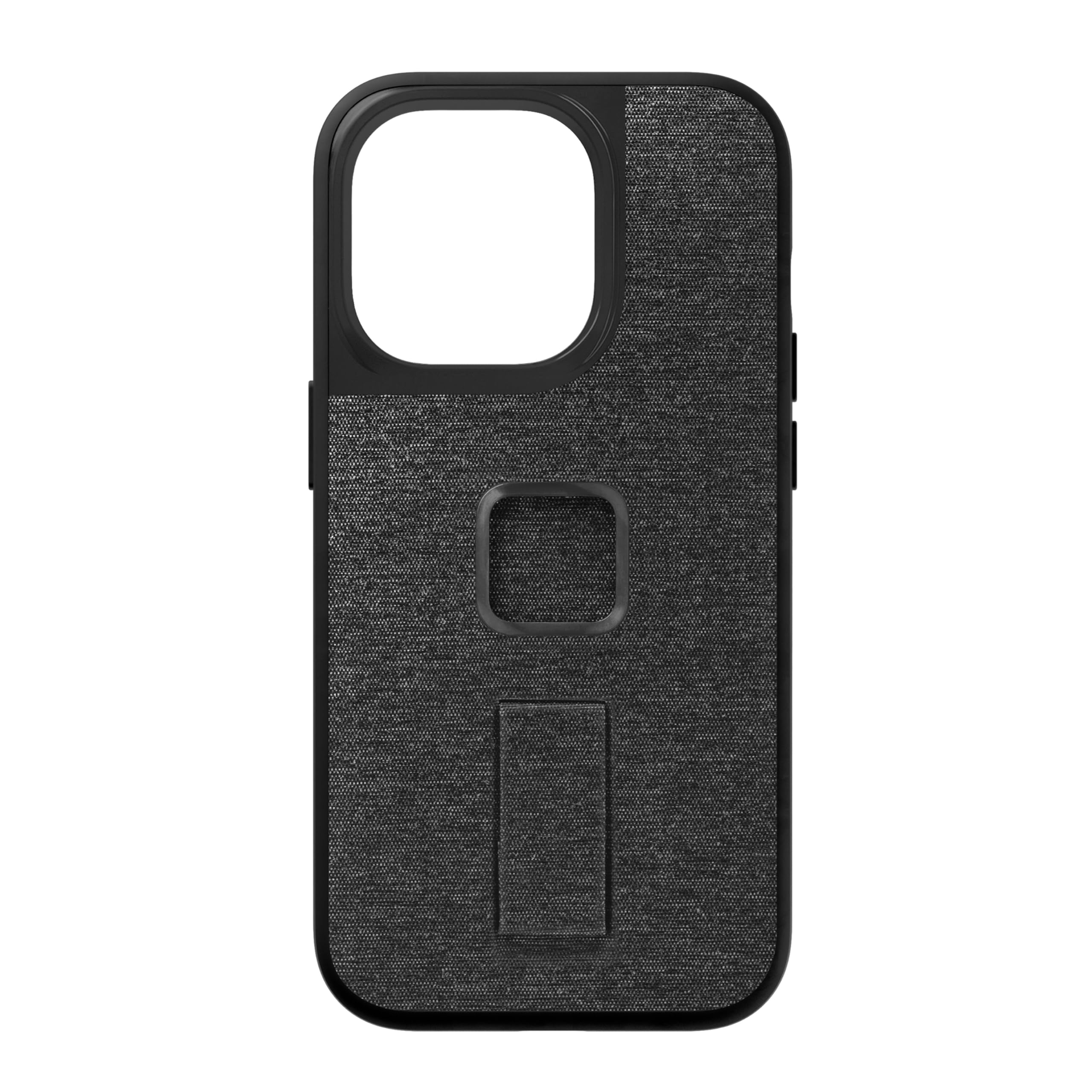 Peak Design Mobile Everyday Phone Case for iPhone 14, Charcoal, Slim Profile, 2M Drop Protection, Weatherproof Fabric Shell, SlimLink Connects to Mobile Mounts & Gear — image 1