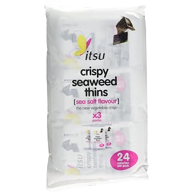 Itsu Crispy Seaweed Thins (5g Packs) - Mixed Case Of 12, Vegan, Gluten Free, Low Fat Savoury Snack