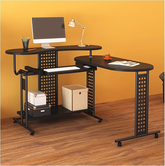 Cherry Tree Furniture Expandable Computer Desk Computer Workstation