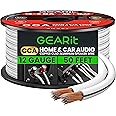 12AWG Speaker Wire, GearIT Pro Series 12 AWG Gauge Speaker Wire Cable (50 Feet / 15.24 Meters) Great Use for Home Theater Speakers and Car Speakers White