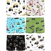 BliBliTaTa Boys' Underwear,Soft Cotton Tagless Panties for Toddlers' & Little Kids' Comfort,Breathable Boxer Briefs,6-Pack