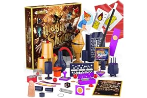Nicella Magic Kit - 300+ Magic Tricks for Kids Age 6-8 8-10 10-12, Magic Set Magician Toy with Video Instructions for Kid Beginners - Christmas Halloween Birthday Gifts Toys for Boys Girls Kids