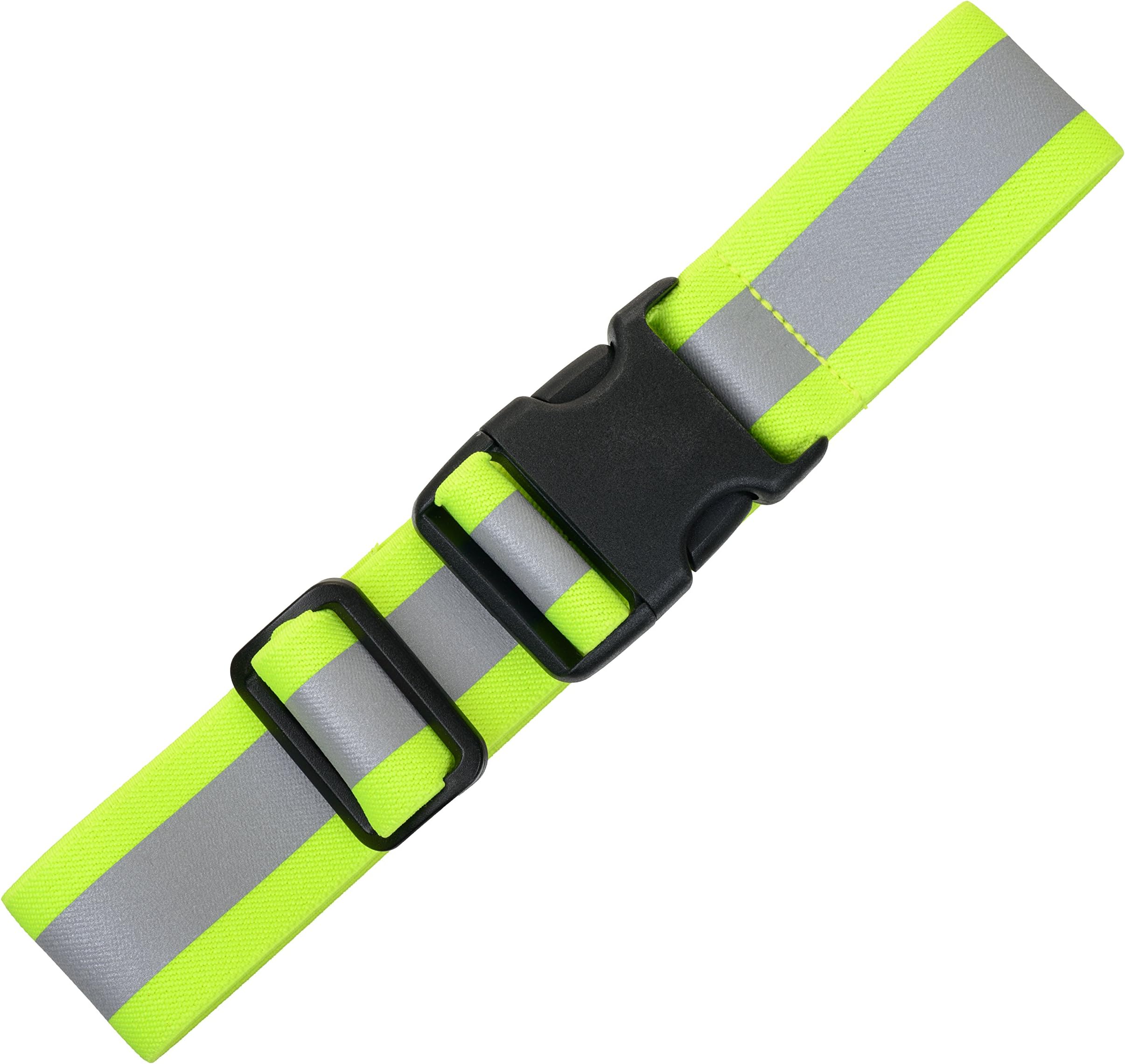ILLUMISEEN Extension for the LED Reflective Belt - 3 Colors (Neon Green, Blue and Red) - Adds a max. of 19.6" or 49.7 cm to your Hi-Viz Belt