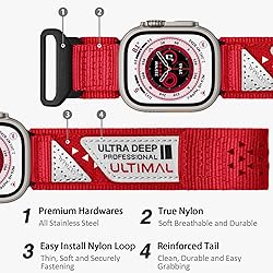 ULTIMAL Band Compatible with Apple Watch 49mm
