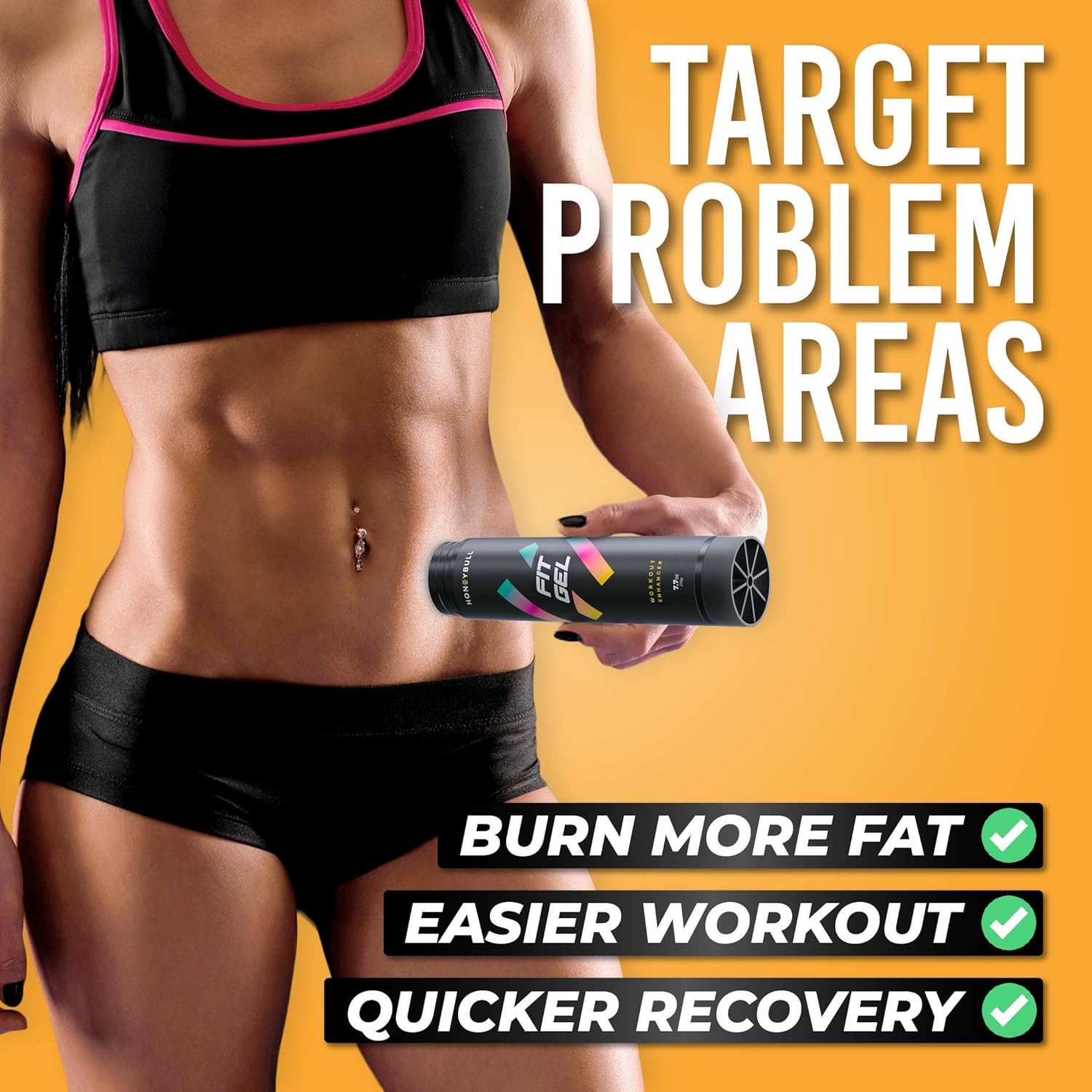 HoneyBull Fit Gel (7.7 oz) Workout Enhancer to Sweat More at Gym & Cardio: Beauty
