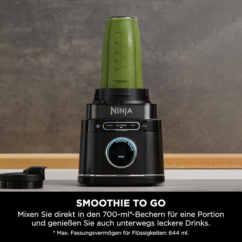 3-in-1 Detect Power Blender Processor Pro, 1200 W, Schwarz