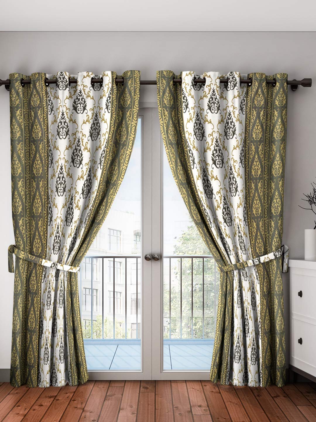 Buy Cortina Series Digital Traditional Print Polyester Long B07NRNYXLH