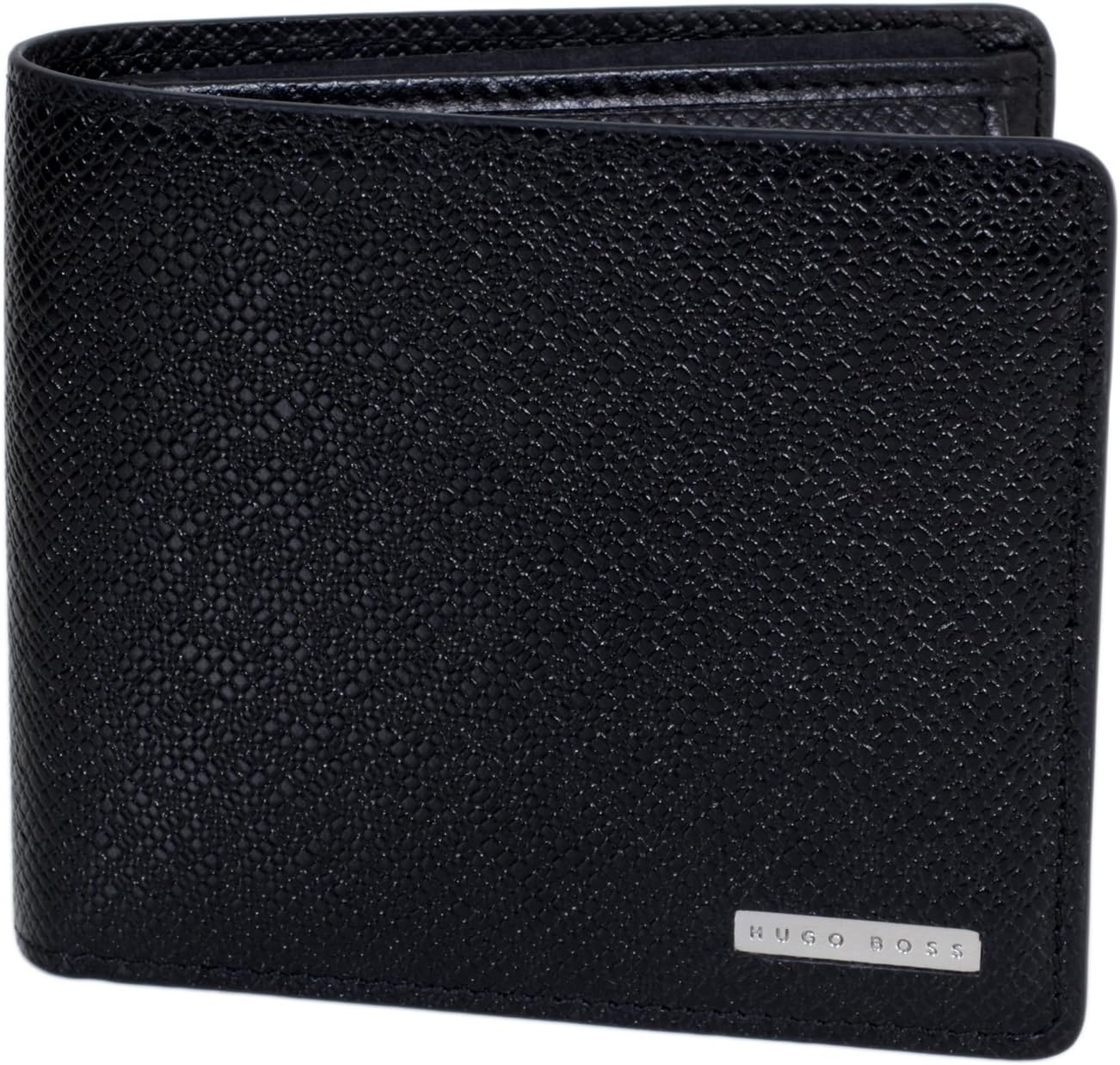 Hugo Boss Signature Leather Wallet In Black BOSS6607