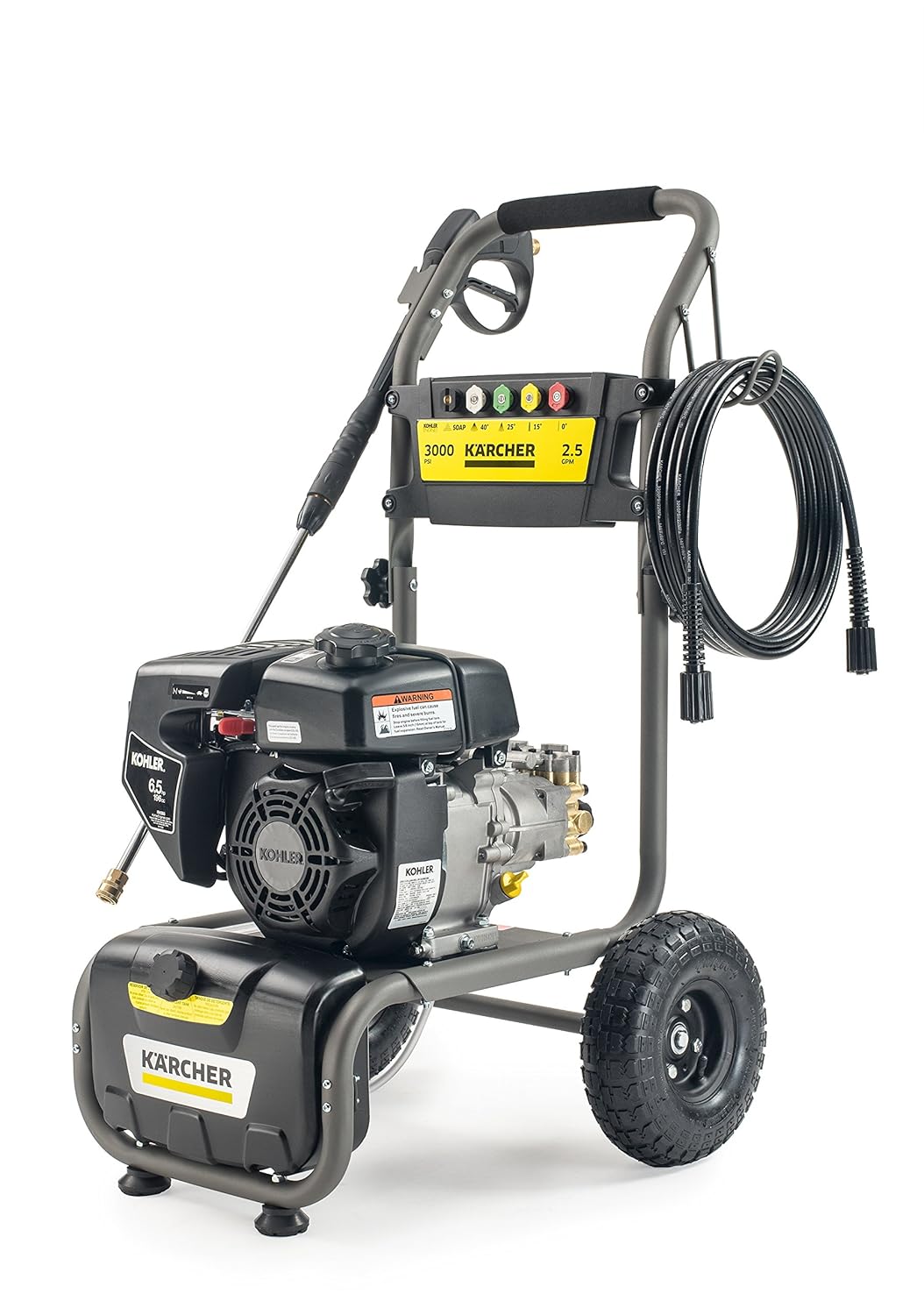 Amazon.com : Karcher G3000K Gas Pressure Washer Powered by Kohler, 3000 PSI,  2.5 GPM : Garden & Outdoor