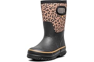 BOGS Grasp Kids Waterproof Rain Boots – Insulated for Winter, Snow & Mud with Easy Pull-On Handles for Toddlers, Boys & Girls, All-Weather Protection