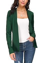 Women's Knit Cardigan Open Front Sweater Coat Long