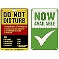At-Home Do Not Disturb Sign Funny Privacy for the Office Cubicle Desk or Personal Room Door Sign