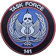 Miltacusa Duty Call Modern Warfare Task Force 141 Logo Patch [3.5 inch - Hook Fastener Backing -TSK1]