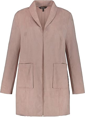 veste longue daim femme