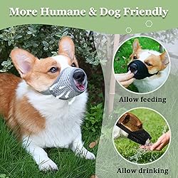 Mayerzon Dog Muzzle, Soft Mesh Muzzle for Small