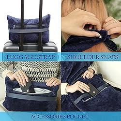 Travel Blanket and Pillow Set - Portable Inflatable