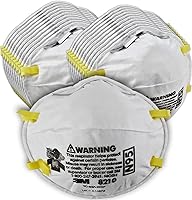 3M Particulate Respirator 8210, N95, Smoke, Dust, Grinding, Sanding, Sawing, Sweeping, 20/Pack