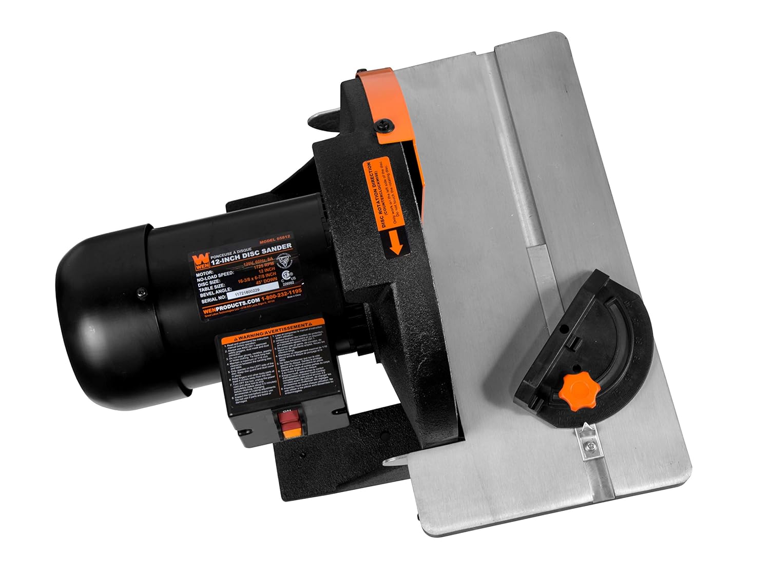 WEN 6502T 4.3Amp 4 x 36 in Belt and 6 in Disc Sander with Cast Iron