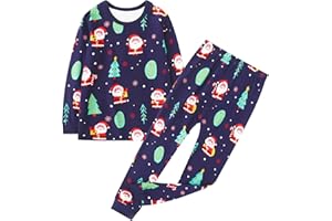 Owlivia 100% Organic Cotton Baby Long Sleeve Pajama Sets, Toddler Boy Girl 2-Piece Sleepwear