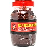 SOEOS Sichuan Pixian Broad Bean Paste with Chili Oil - 28.22oz (800g), Hongyou Doubanjiang with Red Chili Oil, Pixian Doubanj