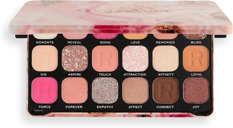 Revolution Beauty Forever Flawless Eyeshadow Palette 18 Shades Neutral Pink