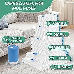 Cozy Essential 35 Pack Vacuum Storage Bags with