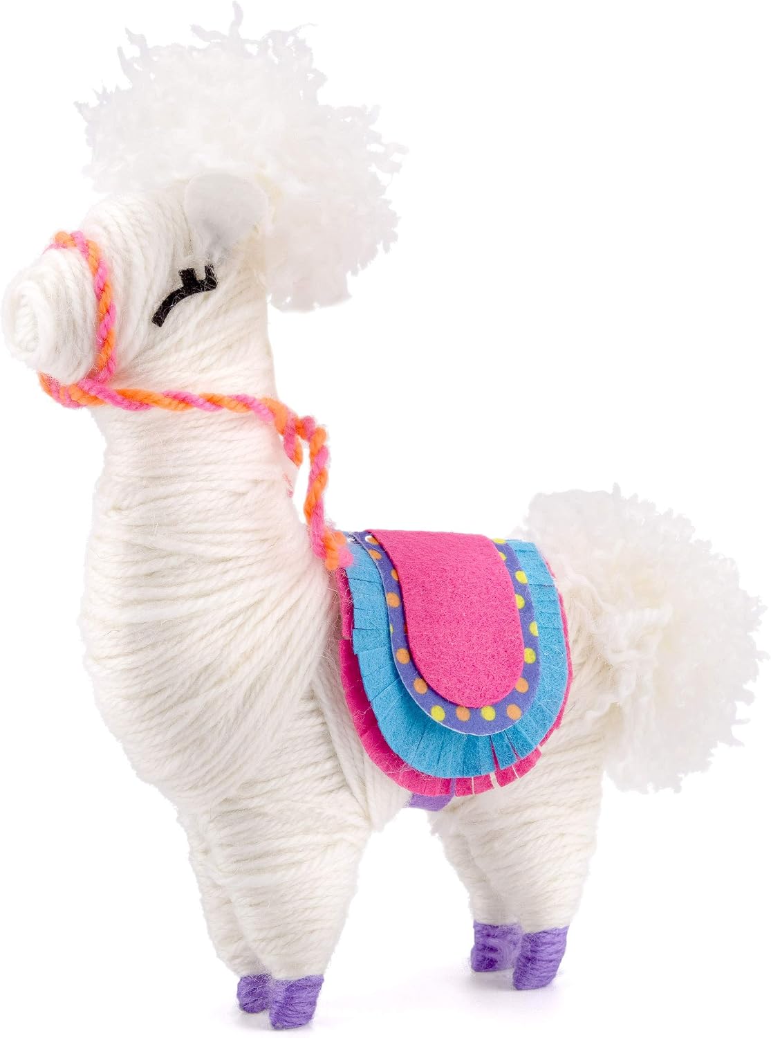 Made It! Yarn Animal Craft Kits for Kids Yarn Llama, Multicolor - Image 3