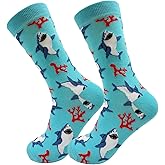Banana Cat Novelty Socks Crazy Printed Cotton Crew Socks Gift For Men