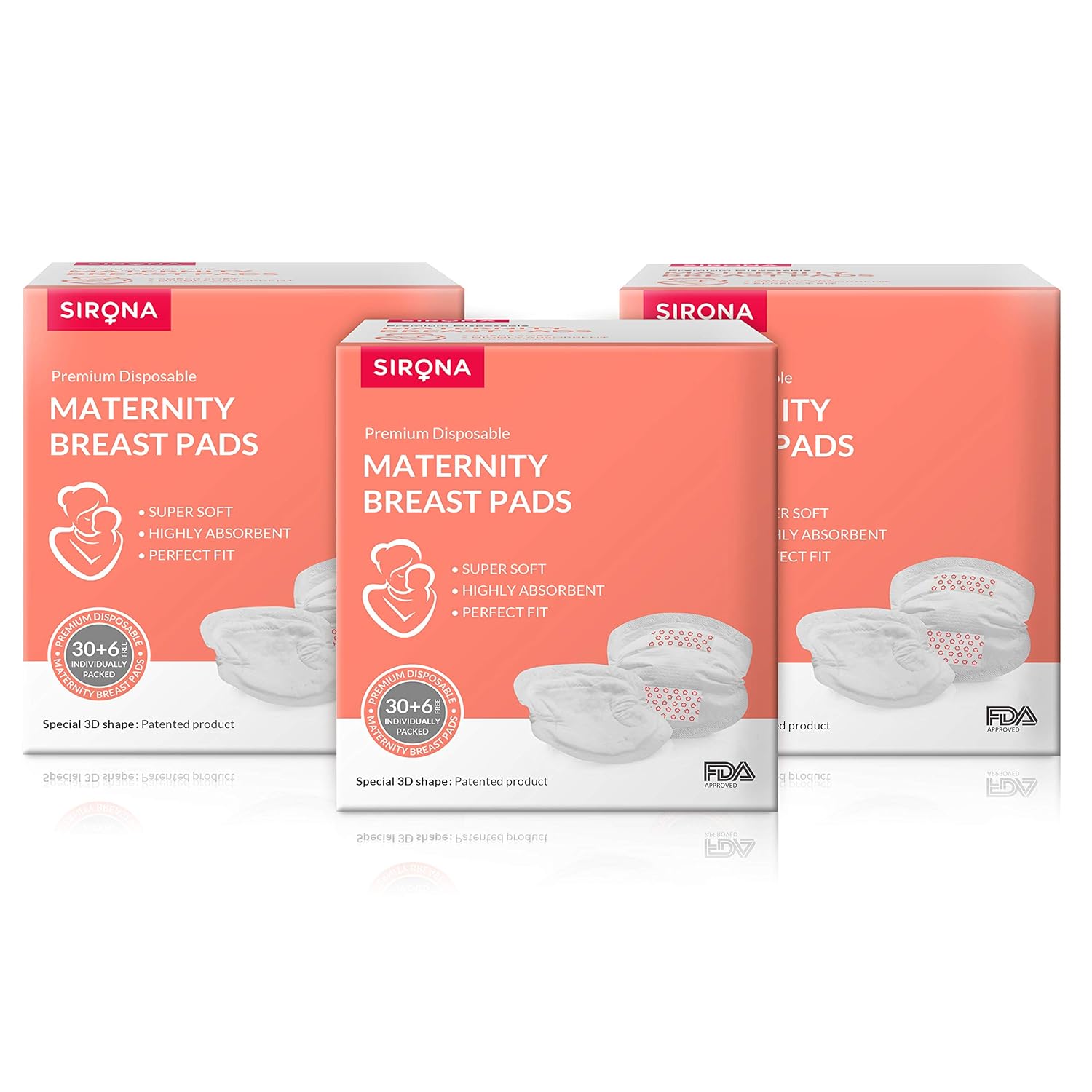 Buy Sirona Disposable Maternity and Nursing Breast Pads for Women 108