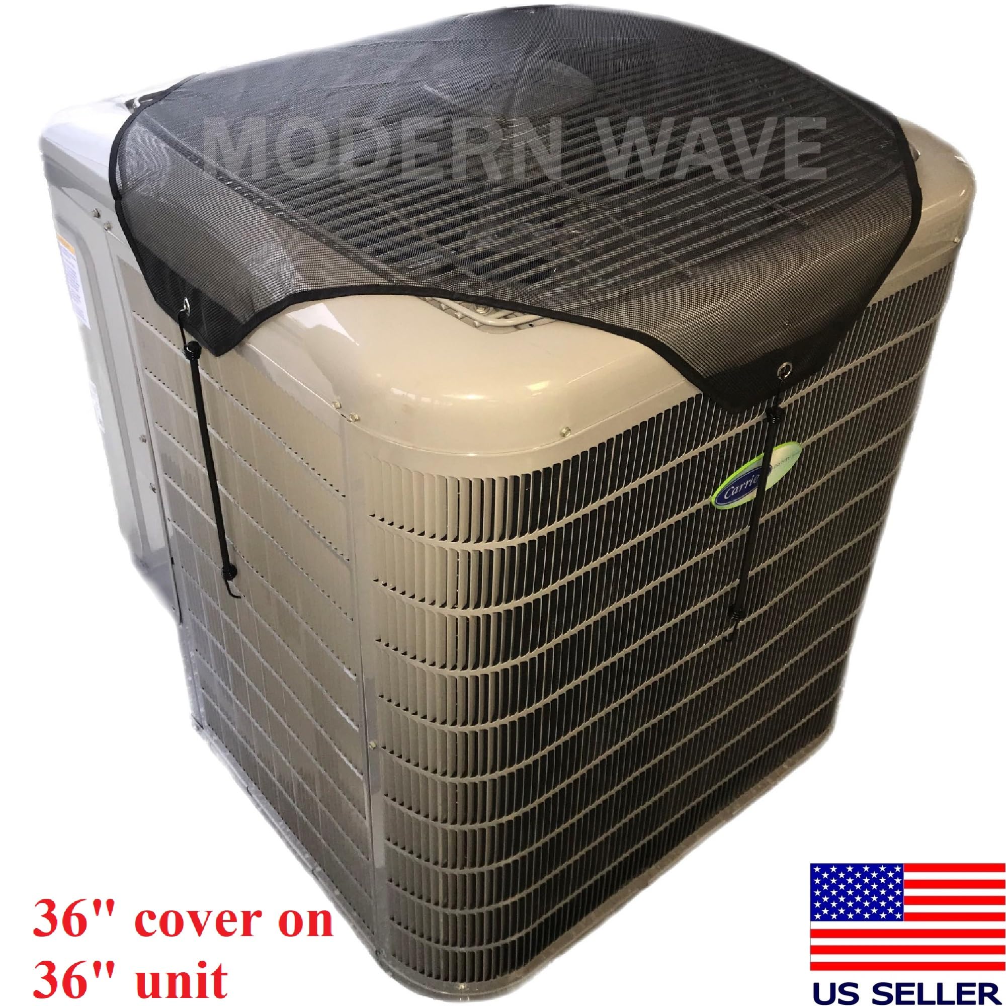 MODERN WAVE Central Air Conditioner Cover for Outside Units 36 x 36 - Top Universal Outdoor AC Cover Defender (Mesh, 36